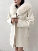 1️⃣周年驚喜價🫢 Removable Fur 60% Wool Coat - Image 16