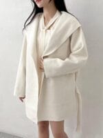 1️⃣周年驚喜價🫢 Removable Fur 60% Wool Coat - Image 21