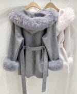 1️⃣周年驚喜價🫢 Removable Fur 60% Wool Coat - Image 22