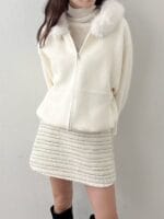 40% Wool Batwing Hoodie Jacket - Image 5