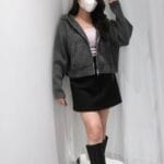 Cropped Knit Hoodie Jacket - Image 13