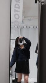 Cropped Knit Hoodie Jacket - Image 17