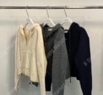 Cropped Knit Hoodie Jacket - Image 30