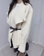 ☝🏻周年驚喜價 50% Wool Minimal Belted Coat - Image 3