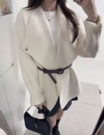 ☝🏻周年驚喜價 50% Wool Minimal Belted Coat - Image 8