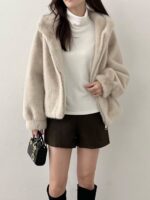 ☝🏻週年驚喜價 Hooded Fluffy Jacket - Image 3