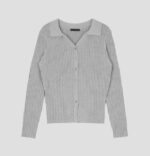 Vneck Ribbed Knit Cardigan - Image 13