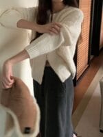 [Premium] OUNCE Alpaca Boucle Cardigan - Image 4