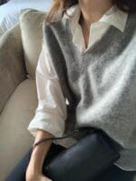 [Premium] OUNCE Karin Alpaca Knit Vest - Image 2