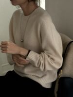 [Premium] Round Neck Wool Knit - Image 2