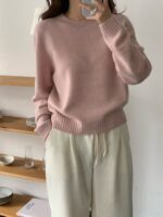 [Premium] Round Neck Wool Knit - Image 5