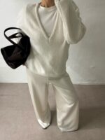 [Premium] Alpaca Wool V-neck Knit - Image 20