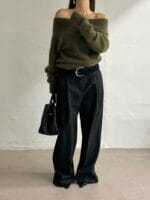 [Premium] Angora Off-shoulder Knit - Image 4