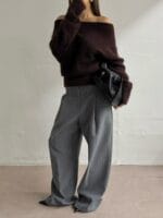 [Premium] Angora Off-shoulder Knit - Image 5