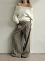 [Premium] Angora Off-shoulder Knit - Image 10