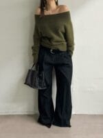 [Premium] Angora Off-shoulder Knit - Image 11