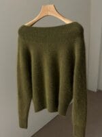 [Premium] Angora Off-shoulder Knit - Image 14