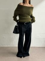 [Premium] Angora Off-shoulder Knit - Image 16