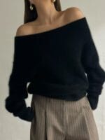 [Premium] Angora Off-shoulder Knit - Image 19