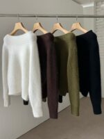 [Premium] Angora Off-shoulder Knit - Image 20
