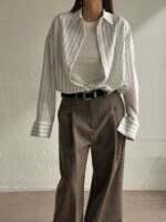 [Premium] The Chic Easy Stripes Shirt - Image 15