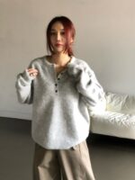 [Premium] 30% Alpaca Oversized Knit - Image 3
