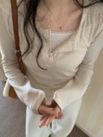 [Premium] Layered Henley Tops - Image 4