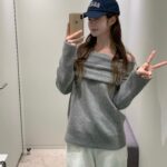 [Premium] Haze Off-shoulder Knit