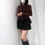 Drape Ribbon Shoulder Knit