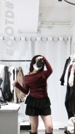 Drape Ribbon Shoulder Knit - Image 3