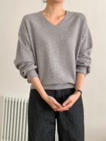 ANNIVERSARY! Fleeced Vneck Sweatshirt - Image 2