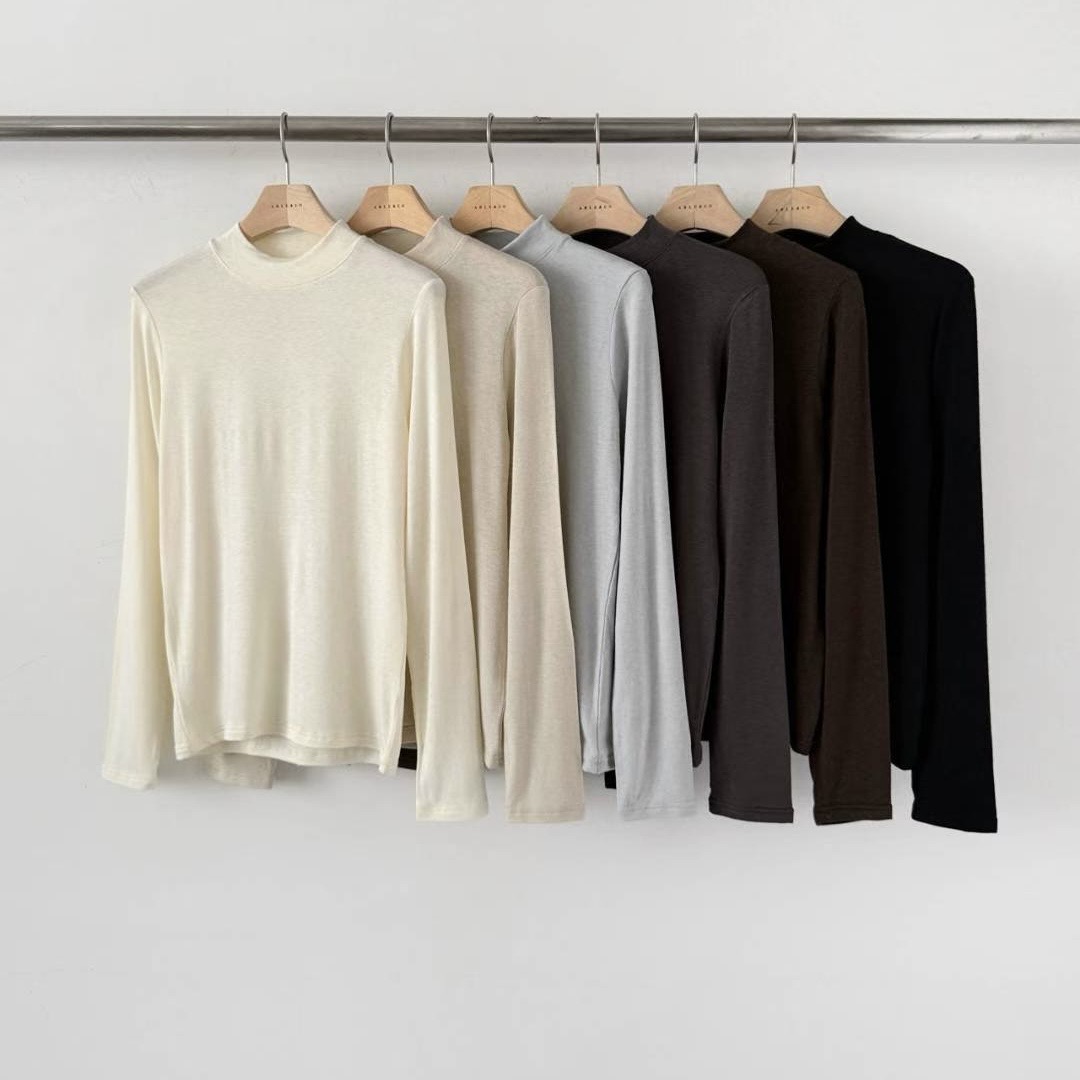 25DECTOP008_01 ANNIVERSARY! Jane Half Turtle Neck - Image 1