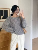 ANNIVERSARY! Mocha Mist Soft Knit Sweater - Image 3