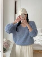Soft Fuzzy Vneck Knit - Image 33