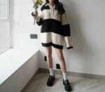 COMEBACK!! Candy Stripe Knit Polo - Image 10