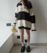 COMEBACK!! Candy Stripe Knit Polo - Image 11