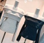 Ribbed Off Shoulder Knit - Image 27