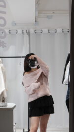 Ribbed Off Shoulder Knit - Image 11