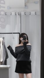 Ribbed Off Shoulder Knit - Image 16