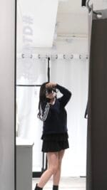 Side Stripes Vneck Sweater - Image 3