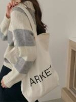 Alpaca Collar Stripes Knit - Image 8