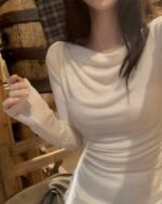 Basic Ruffle Drape Top - Image 5