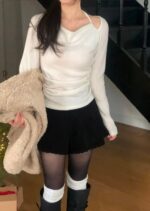 Fleeced Shirring Halter Knit - Image 14