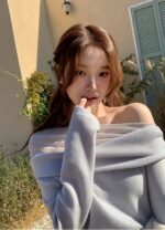 Gentle Mesh Offshoulder Knit - Image 13