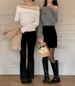 Gentle Mesh Offshoulder Knit - Image 26