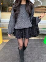 Textured Cable Knit Top - Image 9