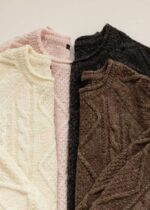 Textured Cable Knit Top - Image 13