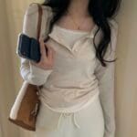 [Premium] Layered Henley Tops