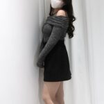 Multi-Drape Drawstring Off-Shoulder Knit - Image 12