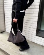 Soft Suede Triangle Bag - Image 9